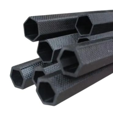 tubo esagonale in fibra di carbonio