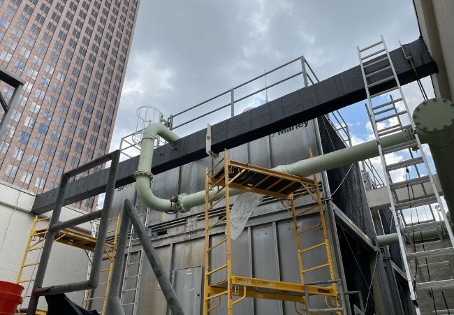 Travi a I in fibra di carbonio per ponti