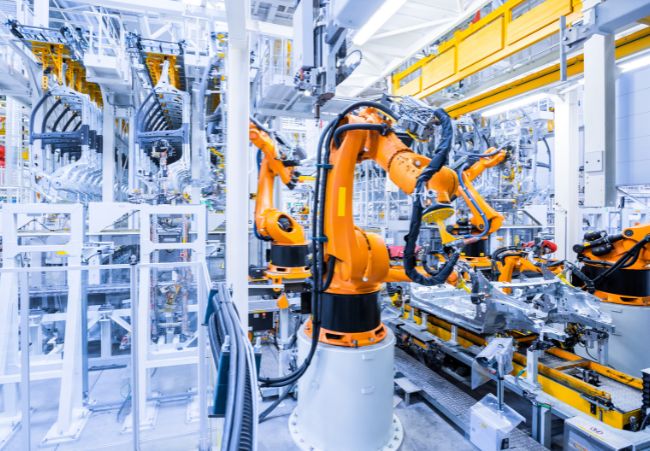 Tubi quadrati in fibra di carbonio per braccio robotico