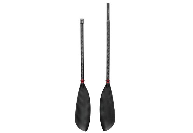 Pagaia da kayak ad ala per albero dritto