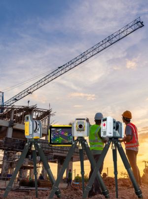 Stativ für Laserscanner aus Kohlefaser
