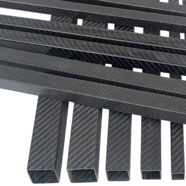 Tubi quadrati in fibra di carbonio